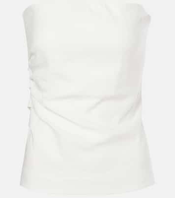 Dorian linen-blend tube top | SIR