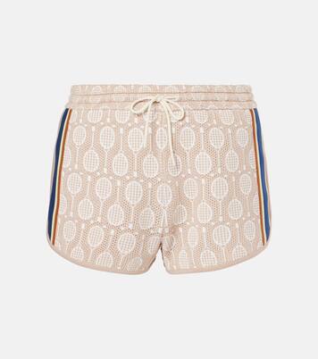 Low-Rise Shorts aus Jacquard | Tory Sport
