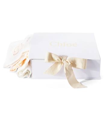 Baby set of 3 cotton bibs | Chloé Kids