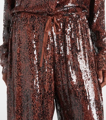 Weite Hose mit Pailletten | Dries Van Noten
