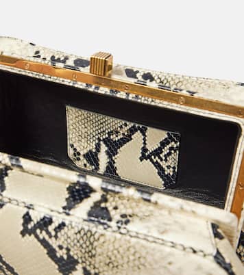 Cate snake-effect leather shoulder bag | Khaite