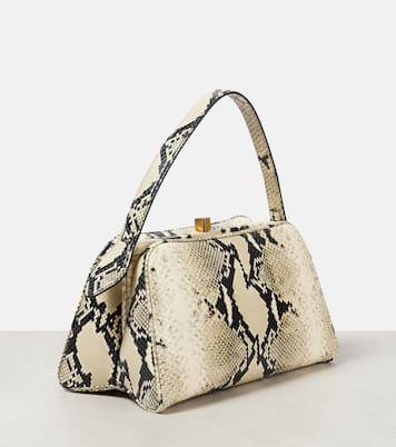 Cate snake-effect leather shoulder bag | Khaite