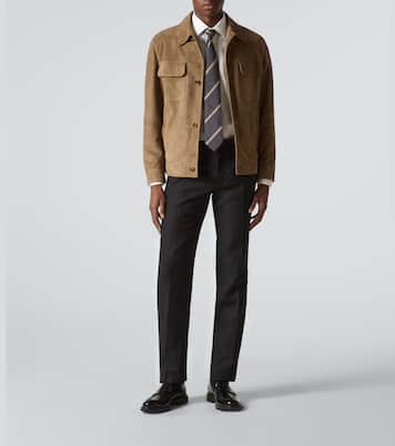 Modluca wool flannel straight pants | Rubinacci