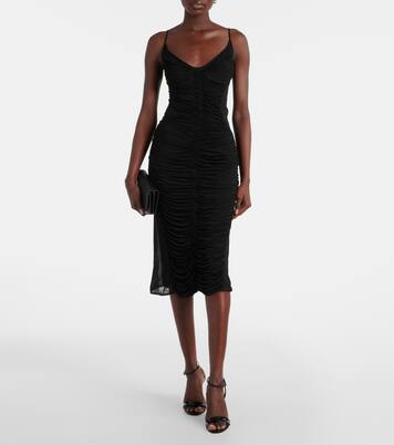 Robe midi en résille | Mugler