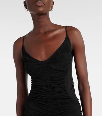 Robe midi en résille | Mugler