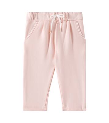 Baby logo cotton jersey pants | Chloé Kids