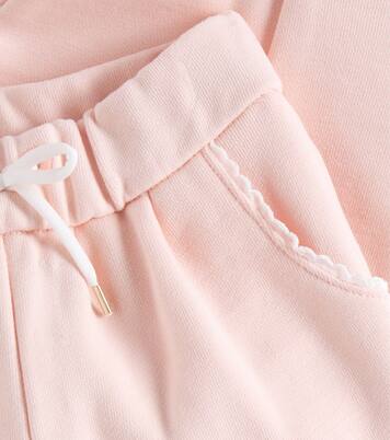 Baby logo cotton jersey pants | Chloé Kids
