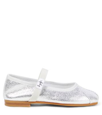 Metallic leather ballet flats | Il Gufo