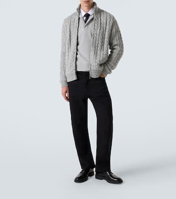 Cable-knit wool jacket | Herno