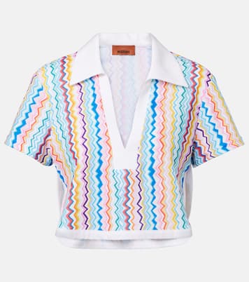 Crop top de rizo en zigzag | Missoni