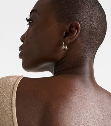 Evil Eye 14kt gold earrings with diamonds and turquoise | Sydney Evan