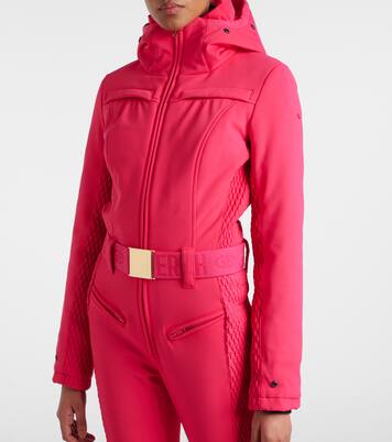 بدلة تزلج مقلّمة بقماش فروي Angele | Goldbergh