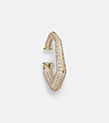 Boucle d'oreille unique en or 18 ct et diamants | Ananya