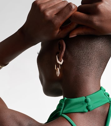 Boucle d'oreille unique en or 18 ct et diamants | Ananya