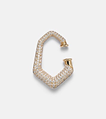 Boucle d'oreille unique en or 18 ct et diamants | Ananya