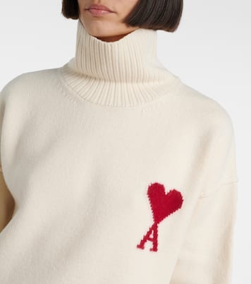 Rollkragenpullover Ami de Cœur aus Schurwolle | Ami Paris
