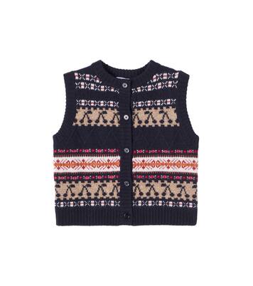 Janou jacquard wool vest | Bonpoint