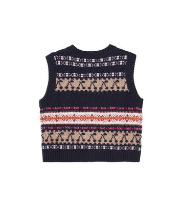 Janou jacquard wool vest | Bonpoint