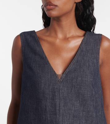 Minikleid Monili aus Baumwoll-Twill | Brunello Cucinelli