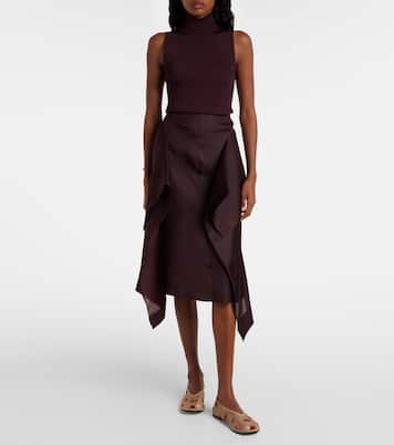 Marcy embroidered mesh ballet flats | Khaite