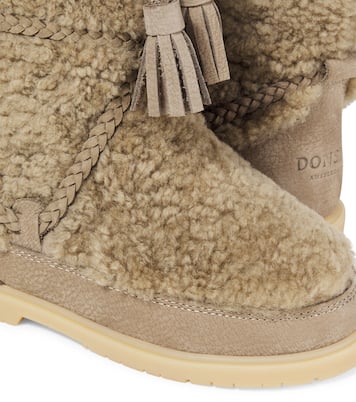 Myril fringed shearling boots   | Donsje