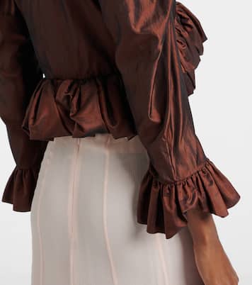 Top raccourci en soie | Chloé