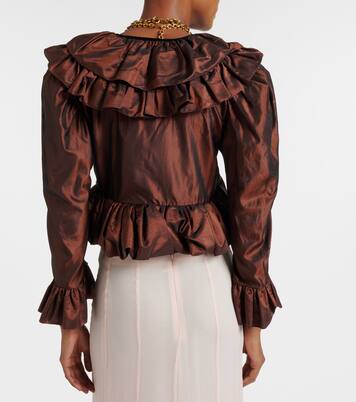 Top raccourci en soie | Chloé