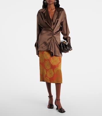 Printed midi skirt | Dries Van Noten