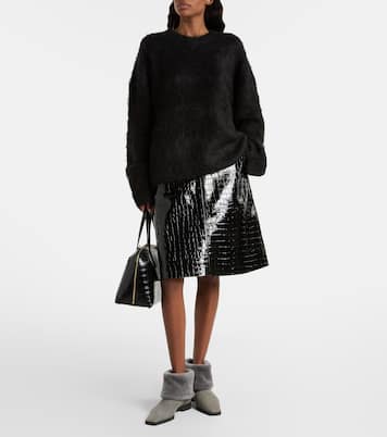 Suede and shearling ankle boots | Toteme