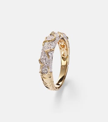 Ring Ondine aus 18kt Gelbgold mit Diamanten | Marina B