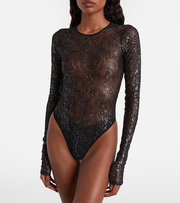 Floral lace bodysuit | Wardrobe.NYC