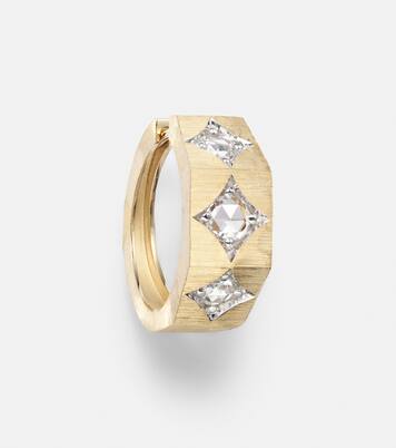 Ecrou 18kt gold single hoop earring | Marie Lichtenberg