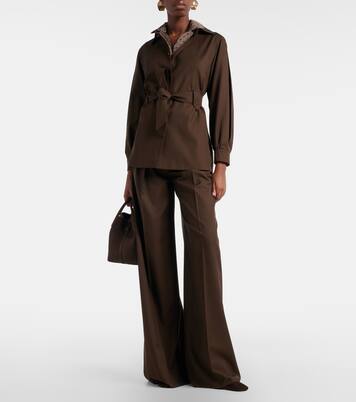 Pantalon ample Quorum en laine vierge | Max Mara
