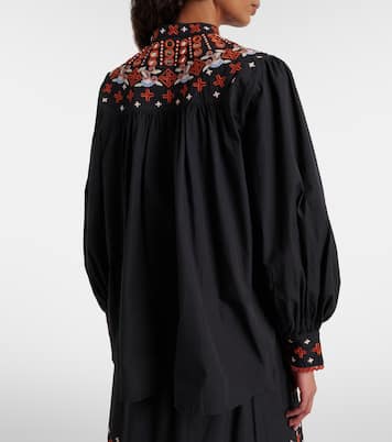 Embroidered cotton shirt | Farm Rio