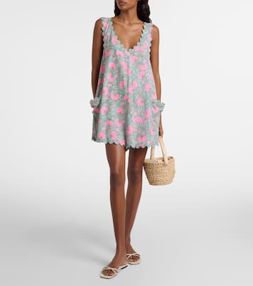 Floral cotton minidress | Juliet Dunn