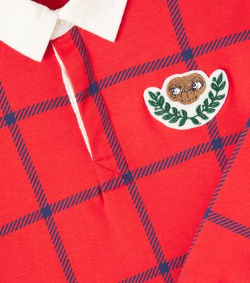 x E.T. checked cotton polo sweater | Mini Rodini