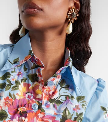 Re-Edition embellished clip-on earrings | Dolce&Gabbana