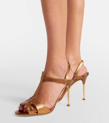 Retaux 105 leather slingback sandals | Manolo Blahnik