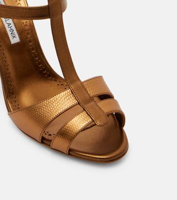 Retaux 105 leather slingback sandals | Manolo Blahnik