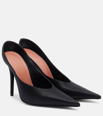 Mules Anok de satén | Amina Muaddi