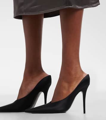 Anok satin mules | Amina Muaddi