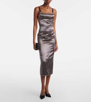 Anok satin mules | Amina Muaddi