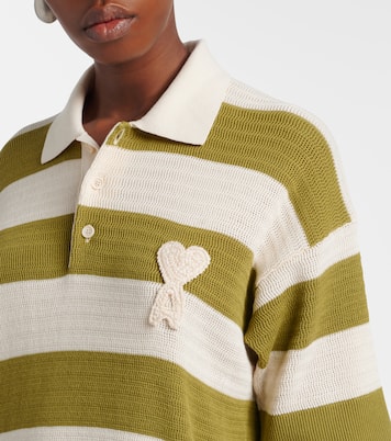 Ami de Cœur striped cotton polo dress | Ami Paris