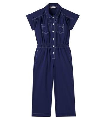 Lania cotton seersucker jumpsuit | Bonpoint