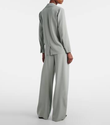 Pantalon ample en satin de soie mélangé | Max Mara