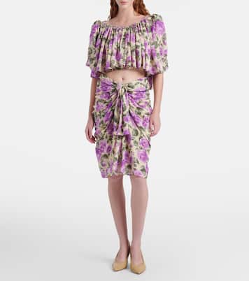 Bedrucktes Top aus Seide | Chloé