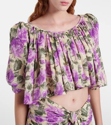 Bedrucktes Top aus Seide | Chloé