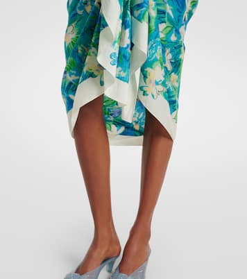 Floral cotton beach cover-up | Chloé