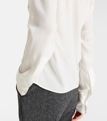 Tie-neck crêpe de chine blouse | McQueen