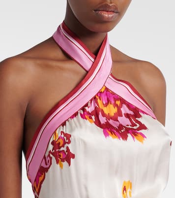 Manon印花缎布迷你连衣裙 | Poupette St Barth